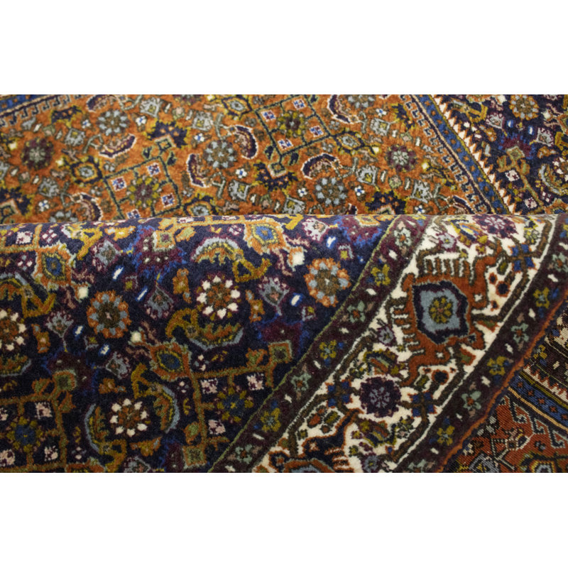 Tapis unique en laine noué à la main de style 1980S de 3 pi 8 po x 5 pi 2 po Caitlin