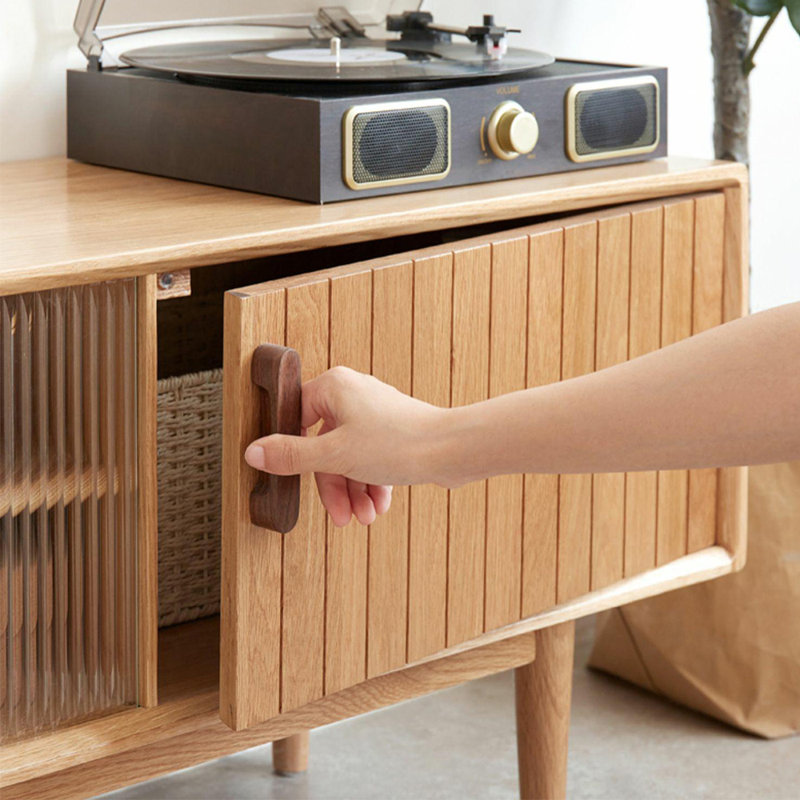 Meuble télé simple de style nordique, 70.87"