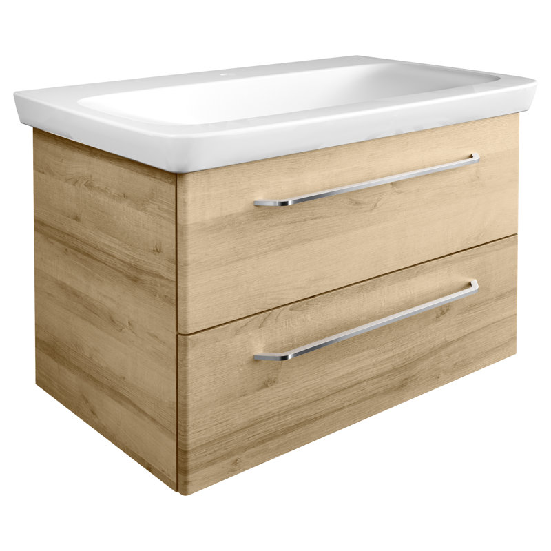 Milano Bathroom Storage Cabinet, Knotted oak