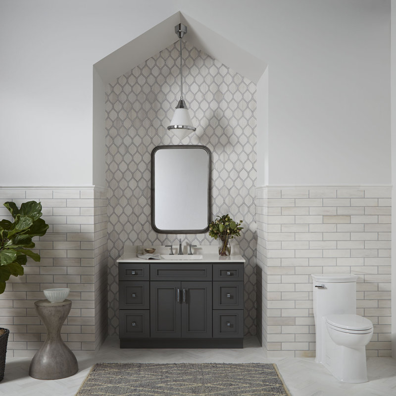 Wyatt One Piece Toilet Rh 1.28Gpf In Canvas White, Right-Hand