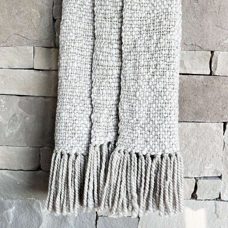 Palermo Hand Woven Throw Blanket, Pebble