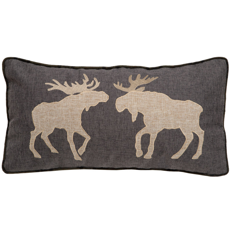 Coussin deux orignaux