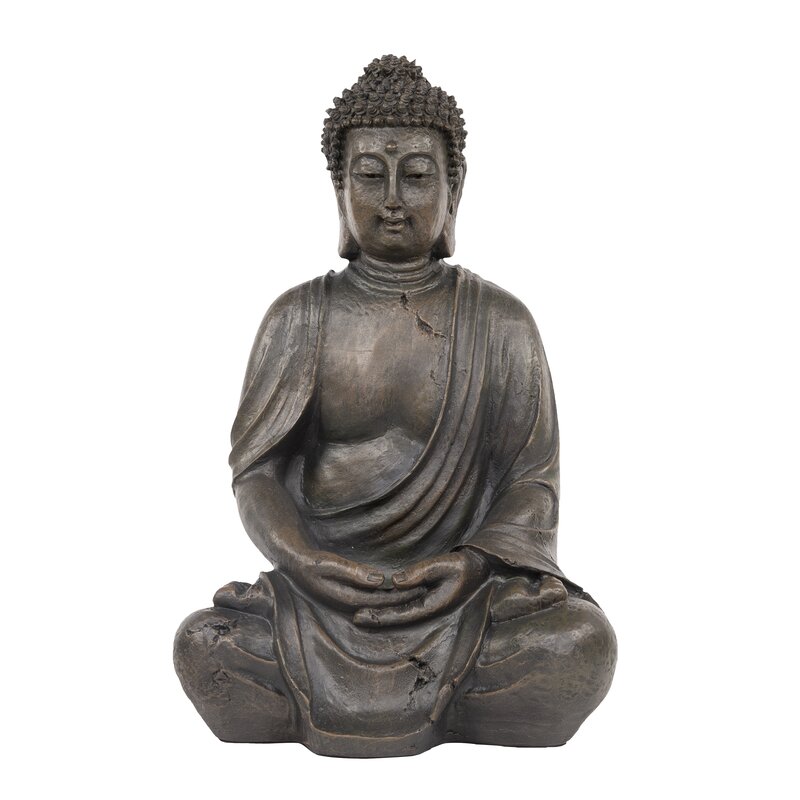 Bungalow Rose Divid Buddhas No Extra Durability Garden Statue & Reviews ...