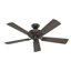 Ventilateur de plafond standard à 5 pales de 52 po avec chaîne de traction et ensemble d'éclairage inclus Crestfield-32727863