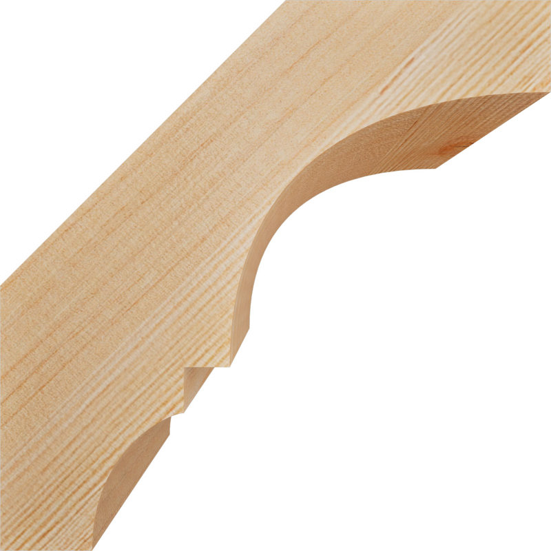 Genouillère Balboa, Sapin de Douglas, Lisse, H 6 po x l 3,5 po x P 6 po