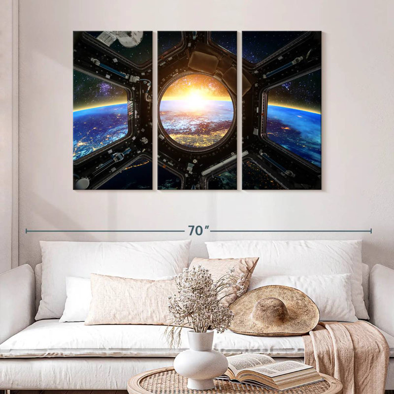 Oberle Space Station Earth View, 32" H x 50" W