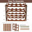 Alfret 16 Bottle Tabletop Wine Bottle Rack Brown