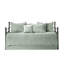 Housse de lit de jour - réversible 6 pièces, bordure festonnée, matelas simple, couvre-lit, couvre-oreillers, brillance réversible, ajustement, rembourrage en coton, 3 décoratifs-127223957