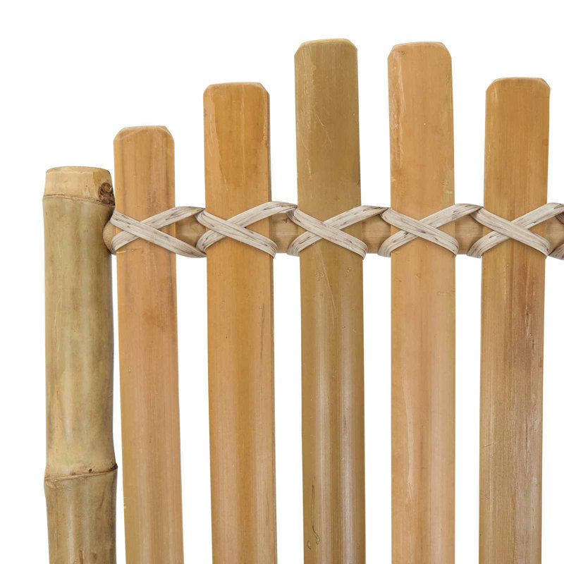  Chaise de jardin en bambou naturel 4 pièces