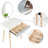 Dressing Table Set With Adjustable LED Light Mirror, 1 Drawer, Padded Stool And Free Cosmetics Organizer