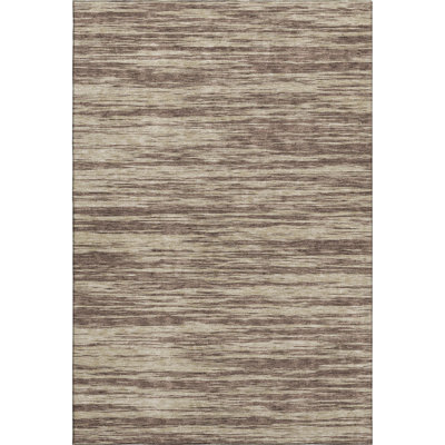 Premium Machine Washable Prisco Brown Rug