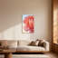 Plantes et fleurs, impression d'art floral rose sur toile-1872393397