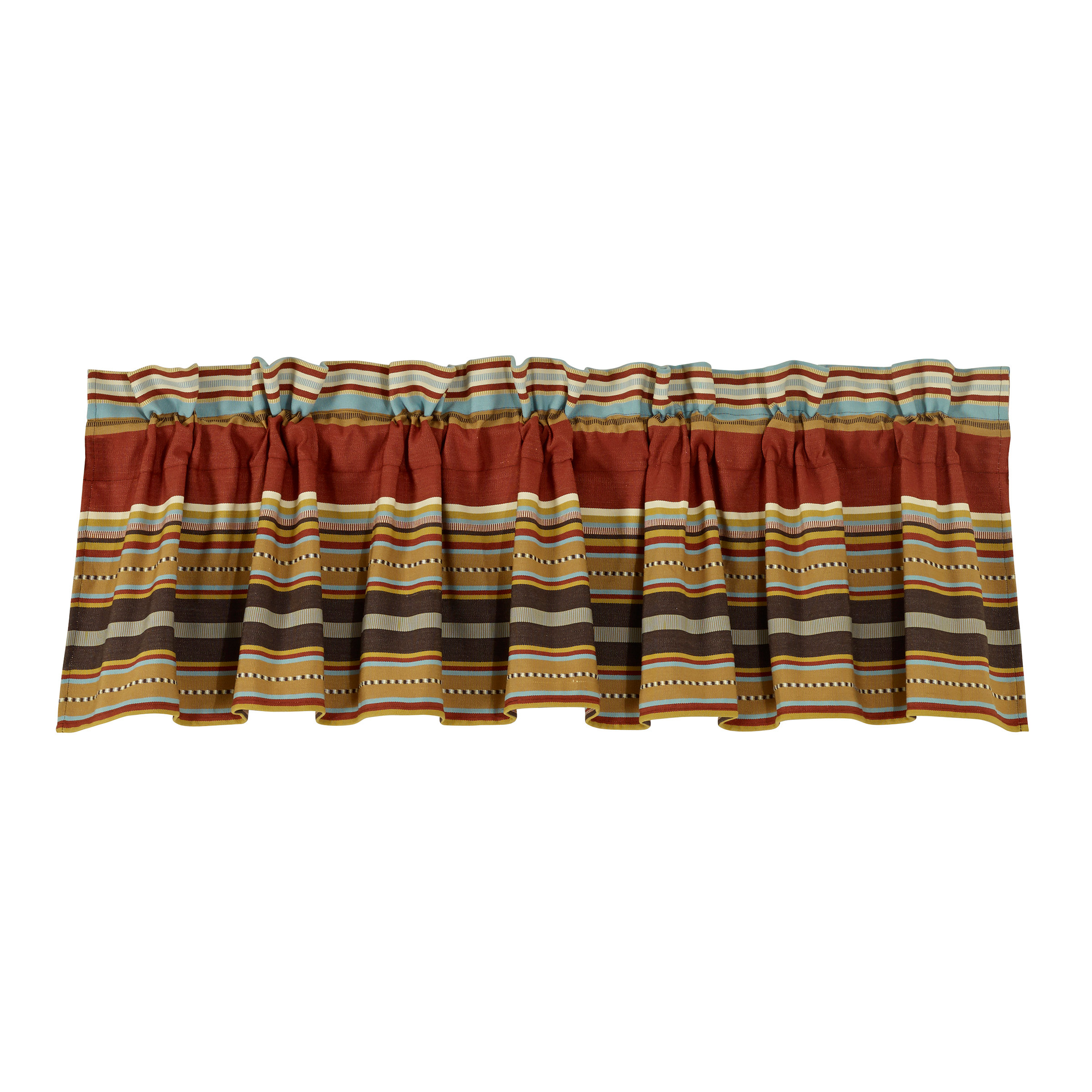 Paseo Road by HiEnd Accents Calhoun Orange Brown Blue Striped Western ...