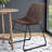 Sanjana Upholstered Counter Stool with Metal Frame-1069045253