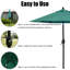 Parasol de marché inclinable 90 po Keiwarren-209776935