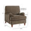 Fauteuil en polyester 34,5 po Courchevel-739623656