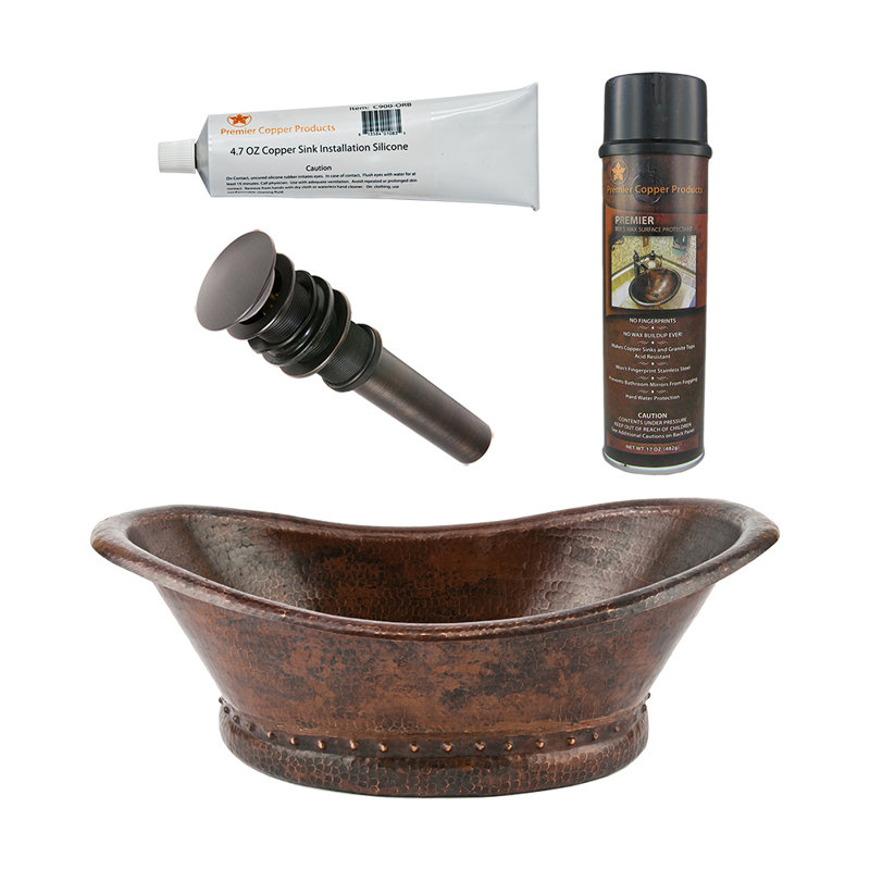 Ensemble de lavabo et de drain pour salle de bain Premier Copper Products BSP5_VBT20DB-P
