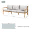 Outdoor Solid Wood Sofa with Cushions-1116482835