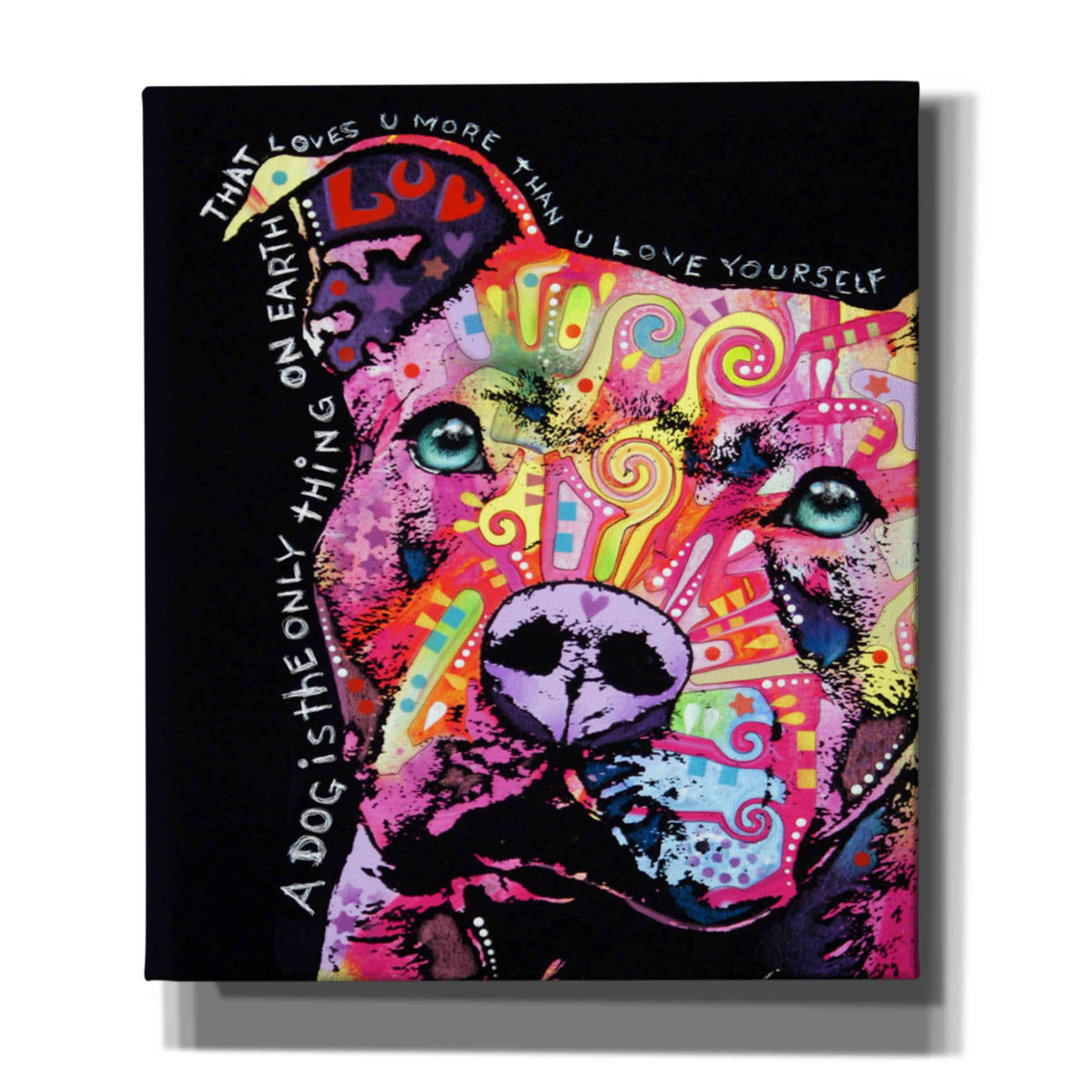 " Thoughtful Pit Bull " by Dean Russo Latitude Run® 