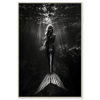 Mermaid Night Canvas by Art Remedy