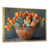 Toile avec cadre flottant or