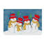 « snow family of 4 », art sur toile-31978119