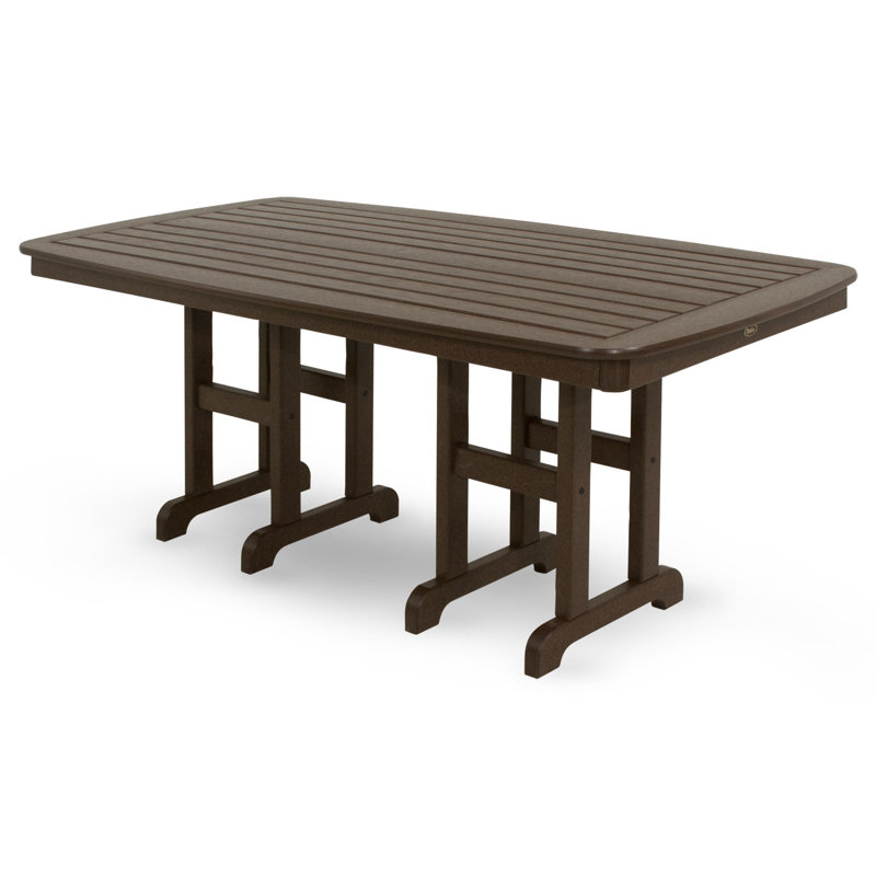 TREX Outdoors Yacht Club 37" x 72" Dining Table, Vintage Lantern