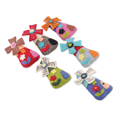 Bungalow Rose Handmade Fantasy Windmills Wool Ornaments