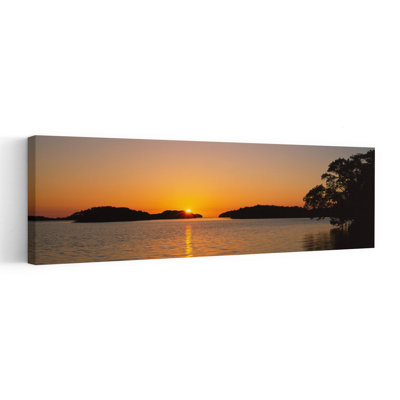 Refection du soleil dans l'eau, parc national des Everglades, Miami, Floride, États-Unis, romantique, tranquille, nature abstraite, coucher de soleil, art mural