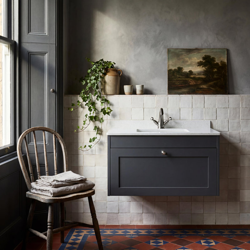 Ashwick Bathroom Vanity, Soft Black, 820 cm