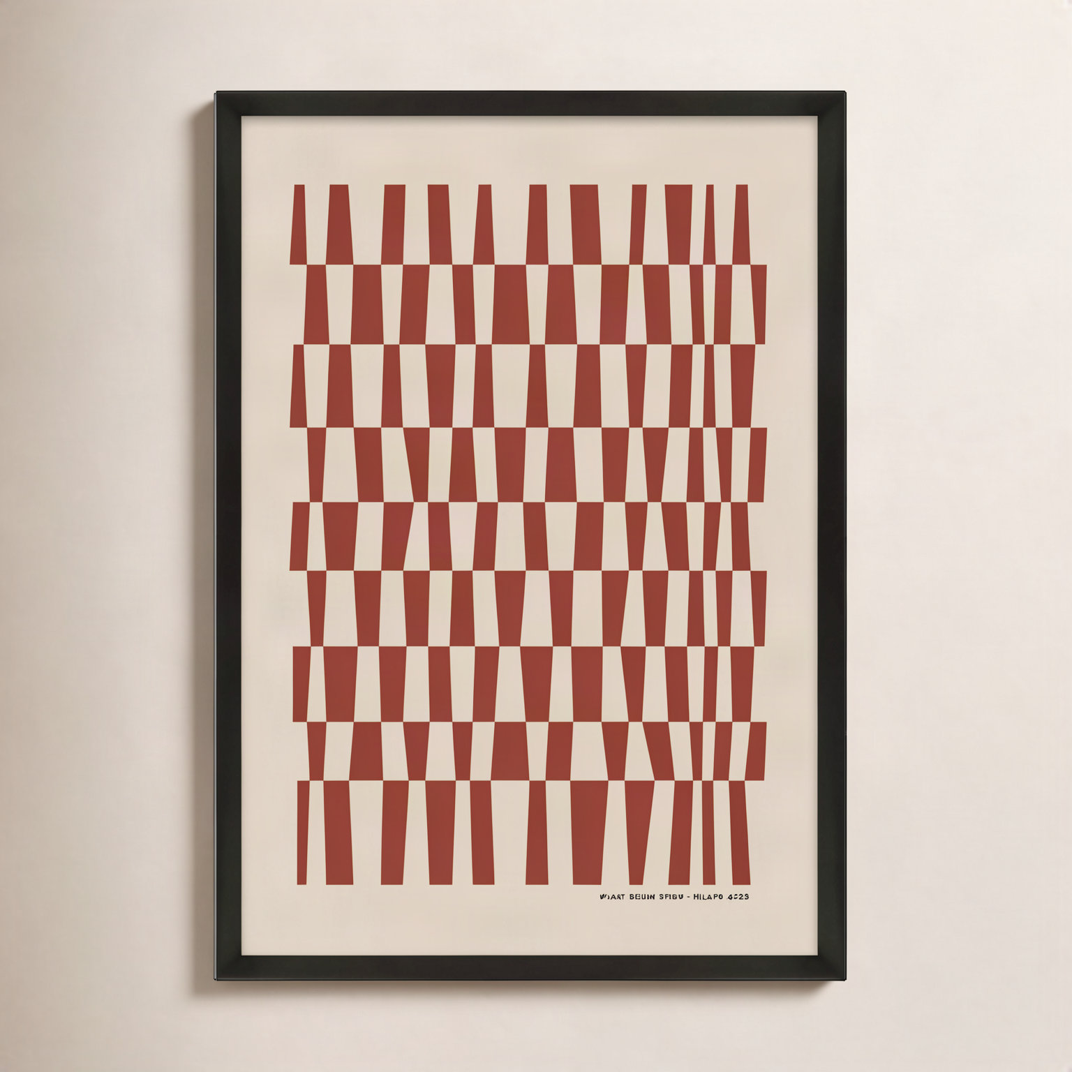 Vibrant Intersections 5 Print, Black Framed, 20" H x 14" W