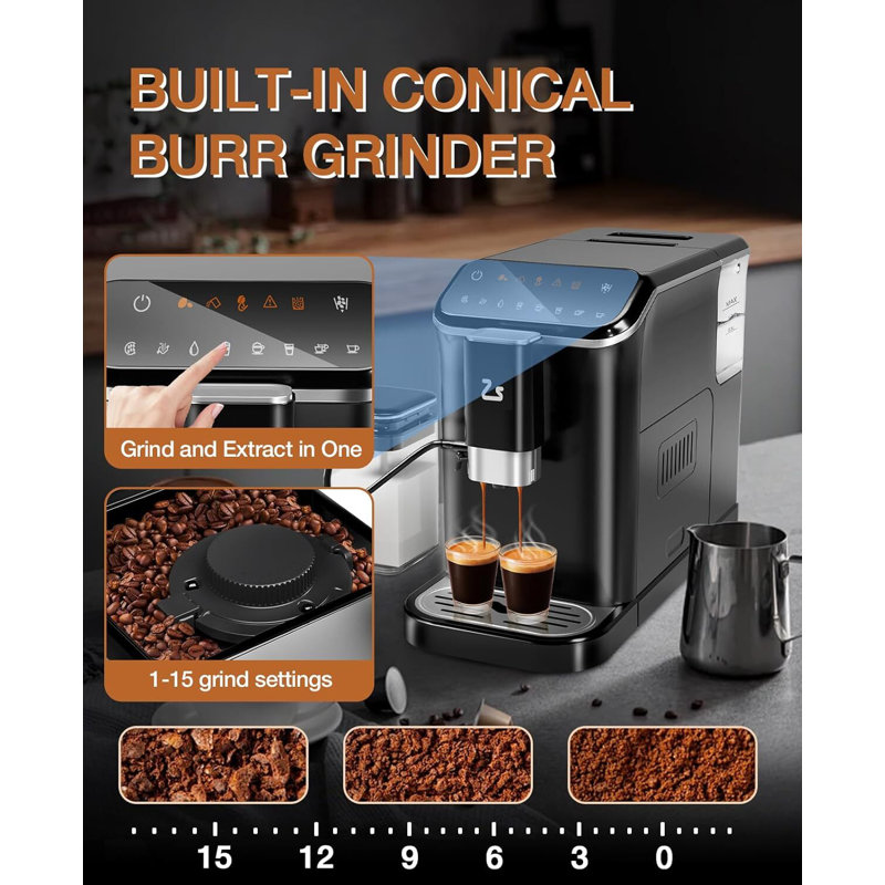 20 Bar Espresso Machine With Milk Tank