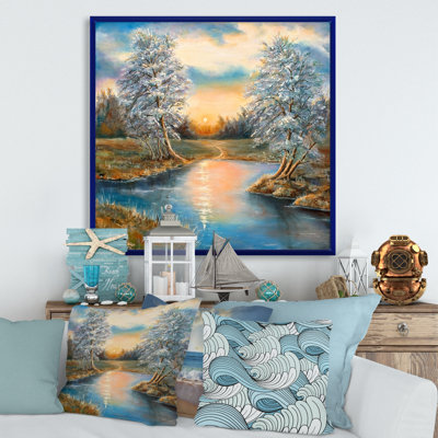Birches in the Autumn Woods - Peinture sur toile