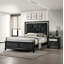 Table de chevet luxueuse 1 pièce 2 tiroirs Glam
