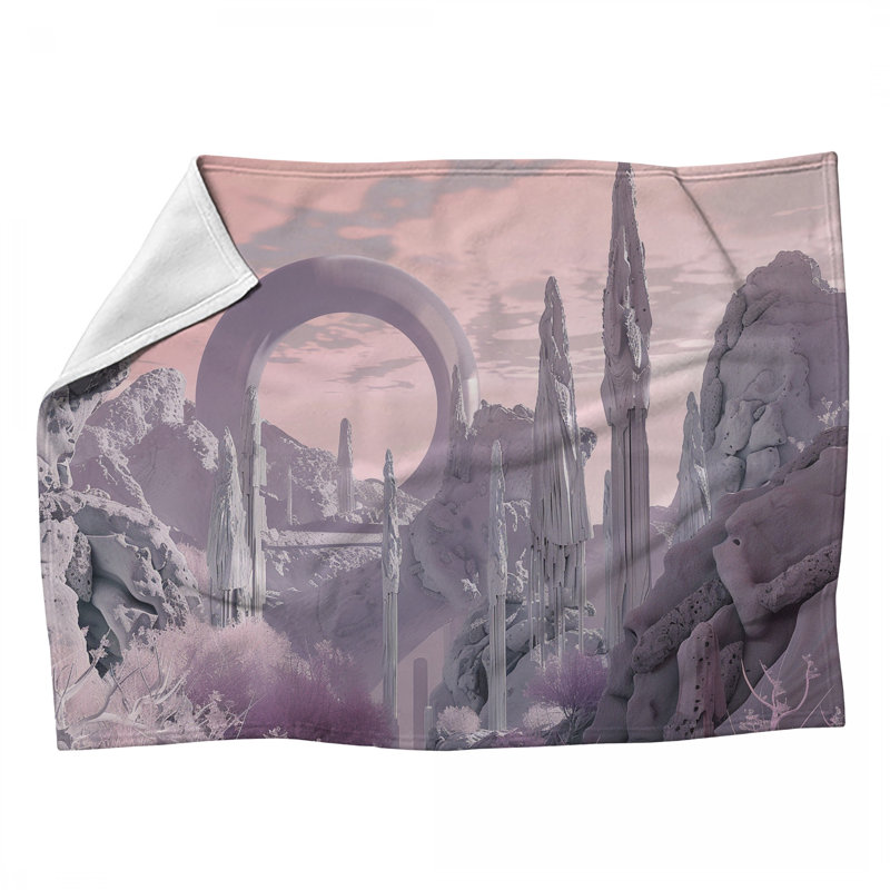 Desert Portal Nature Machine Printed Throw Blanket, 50" W x 60" L