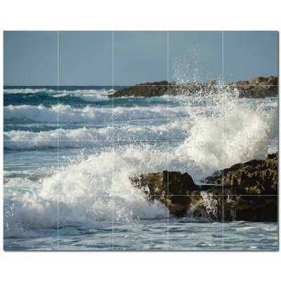 Panneau décoratif en céramique satinée 6 po x 6 po