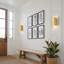 Applique murale hexagonale 2 lumières
