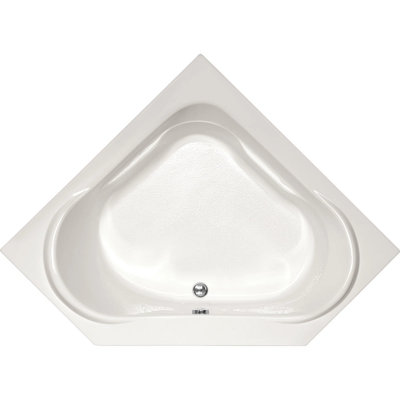 Clarissa 55'' x 55'' Soaking Acrylic Bathtub