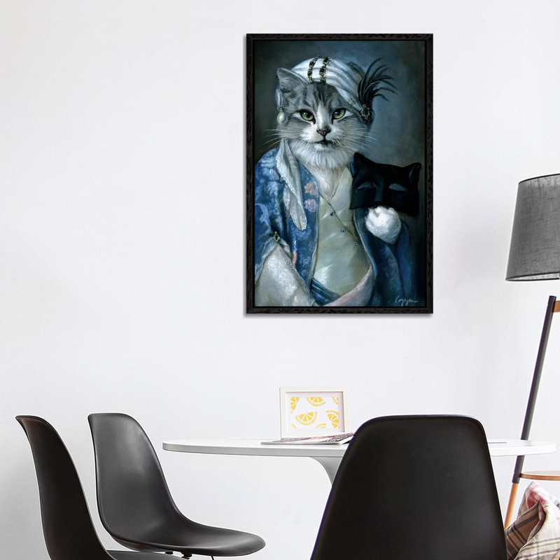 Frannie by Melinda Copper - Painting on Canvas, Black Framed, 101.6 cm H x 66.04 cm W