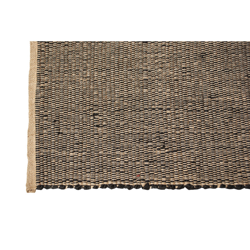 Nada noir avec jute, Tapis de couloir 2 pi x 5 pi