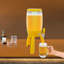 Distributeur de bière 3L à DEL avec tube de glace et trépied, distributeur de boissons transparent pour la bière, les cocktails et le jus-751376994