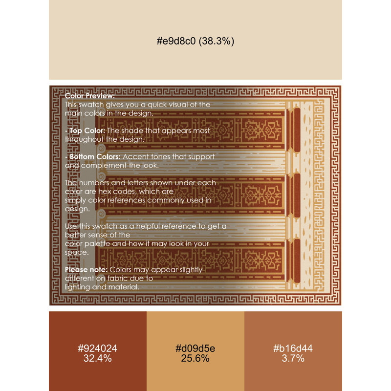 Machine Washable Orsolya Athens Parthenon Classic Oriental Rug in Beige – Beige Binding, 8x10