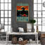 Black Cats Welcome On Canvas Print-874623999