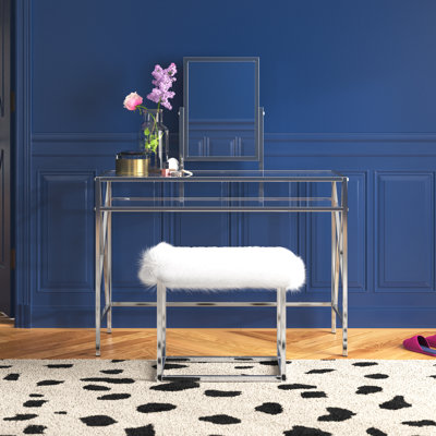 Ensemble de coiffeuse avec tabouret Kayli 