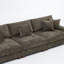 Canapé modulaire rembourré 3 pièces en chenille 3 pièces-690316134