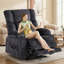 Fauteuil inclinable surdimensionné super doux avec chaleur et massage-1923862878