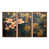Toile avec cadre flottant brun