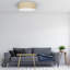 Marshall Rattan Flush Mount