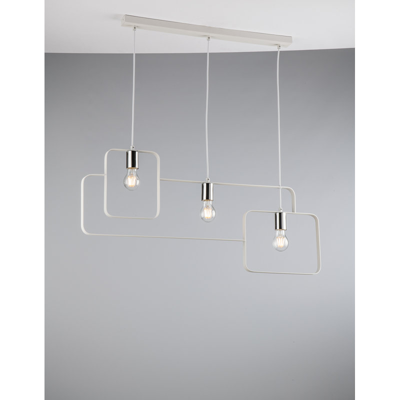 Camrey 3 - Light Pendant, White, White