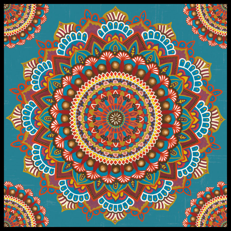 Mandala Dream Pattern IIA SP by James Wiens - Wrapped Canvas Painting, 91cm H x 91cm W x 3.8cm D